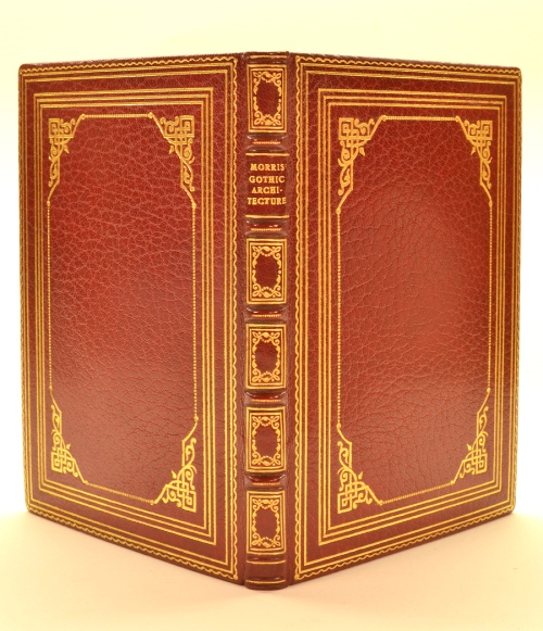 Morris' "Gothic Architecture", in a full-red Stikeman Binding, 16mo