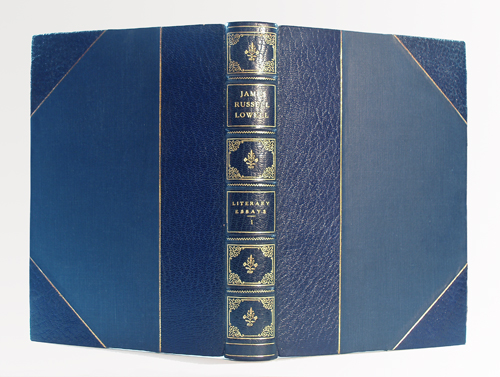 A typical volume in three-quarter leather.  The gilt single-rule is almost a certainty in Stikeman's half and three-quarter work.  I have seen only one example of a double rule. Note the slightly convex shape to the volume.  It is still stout, flexible, and firm a hundred and twenty years later.